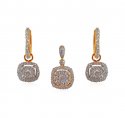 Click here to View - 18kt Gold Diamond Pendant Set 