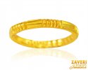 22K Gold Deep Carved Band (Ring) - Click here to buy online - 475 only..