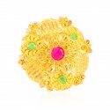Click here to View - 22 kt Gold Floral  Ring 