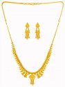 22Kt Gold Necklace Set - Click here to buy online - 1,421 only..