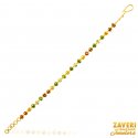 Click here to View - 22Kt Gold Fancy Meenakari Bracelet 