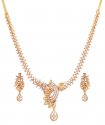 Diamond 18K Gold Necklace Set - Click here to buy online - 16,669 only..