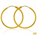 22 Karat Gold Big Hoop Earrings  - Click here to buy online - 615 only..