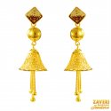 22K Gold Meenakari Earring - Click here to buy online - 770 only..