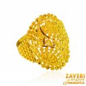 Click here to View - 22 Kt Gold Indian  Ladies Ring  