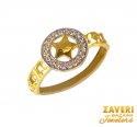 22Kt Gold and CZ Fancy Ring - Click here to buy online - 709 only..