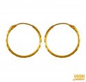 22K Gold Machine Cut Hoop - Click here to buy online - 365 only..