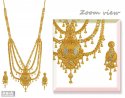 Gold Long Necklace Set - Click here to buy online - 6,839 only..