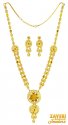 Click here to View - 22kt Gold Necklace Set for Ladies 