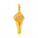 22kt Hamuman Gada pendant  - Click here to buy online - 1,035 only..