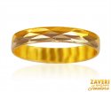22K Gold Two Tone Band (Ring) - Click here to buy online - 245 only..