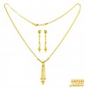 22k Gold Necklace Set - Click here to buy online - 1,163 only..