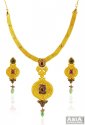 22K Fancy Necklace Set  - Click here to buy online - 5,221 only..