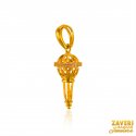 22K Gold Hanuman Gada Pendant - Click here to buy online - 265 only..