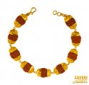 22 Karat Gold Rudraksh Bracelet - Click here to buy online - 1,616 only..