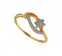 18kt YellowGold Diamond Ladies Ring - Click here to buy online - 536 only..