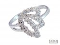 18K White Gold Floral Ring - Click here to buy online - 364 only..
