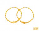 Click here to View - 22Kt Gold TwoTone Baby Bracelet 2Pc 