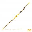 22Kt Gold Antique BlkBeads Bracelet - Click here to buy online - 1,029 only..
