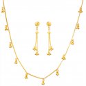 Click here to View - 22k Gold Necklace and Earrings Set 