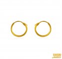 22K  Gold Hoop  - Click here to buy online - 205 only..