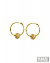 22Kt Gold Hoops (Medium) - Click here to buy online - 328 only..