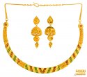22Kt Reversible Pipe Choker Set - Click here to buy online - 8,102 only..