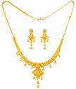 22k Gold Two Tone Necklace Set  - Click here to buy online - 2,916 only..