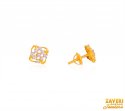 22 Kt Gold CZ Earrings - Click here to buy online - 450 only..