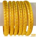 22K Gold Laser Churis (6 PC) - Click here to buy online - 4,915 only..