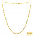 22Kt Gold Semi Precious Stone Chain - Click here to buy online - 2,329 only..