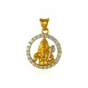 Hanuman Jee 22kGold Pendant - Click here to buy online - 502 only..