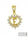 Gold Signity (E) Pendant - Click here to buy online - 255 only..