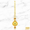 22Kt Gold Antique Maang Tikka - Click here to buy online - 1,467 only..