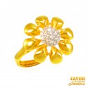 Click here to View - 22Kt Gold and CZ Fancy Ring 