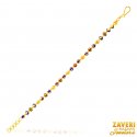 Click here to View - 22Kt Gold Fancy Meenakari Bracelet 