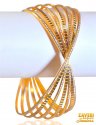 22K gold Rhodium Bangle (1Pc ) - Click here to buy online - 4,528 only..