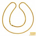 22KT Gold Fox Tail Chain (18 Inch) - Click here to buy online - 3,624 only..