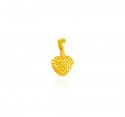 22K Gold Heart Shape Pendant - Click here to buy online - 228 only..