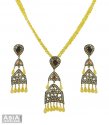 Polki Diamonds Pendant Set - Click here to buy online - 1,682 only..