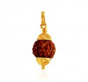 22k Gold Rudraksha Pendant - Click here to buy online - 440 only..