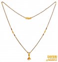 22KT Gold Beads Mangalsutra Chain - Click here to buy online - 555 only..