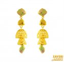 22karat Gold Jhumkhi Earrings - Click here to buy online - 966 only..