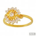 22K Gold Fancy Floral Ring - Click here to buy online - 365 only..