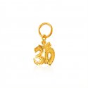 22Kt Gold OM Pendant - Click here to buy online - 165 only..