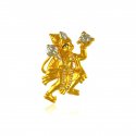 22 Karat Gold Hanuman Pendant - Click here to buy online - 604 only..