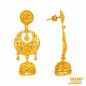 Chand bali 22 Kt Gold Earrings - Click here to buy online - 1,923 only..