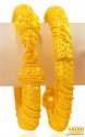 22 Kt Gold Designer Kada (2PCs) - Click here to buy online - 10,012 only..
