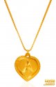 Click here to View - 22K Gold Initial Pendant (Letter A) 