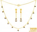 Click here to View - 22K Gold fancy Necklace Set 